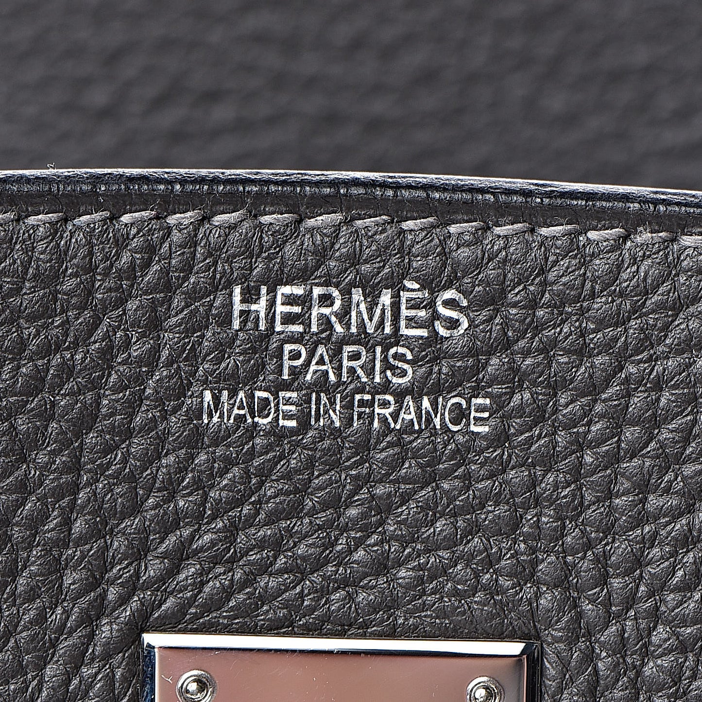 Taurillon Clemence Birkin 35 Graphite