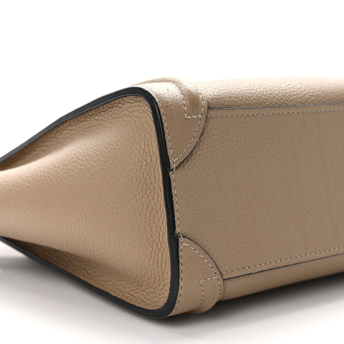 Drummed Calfskin Nano Luggage Dune