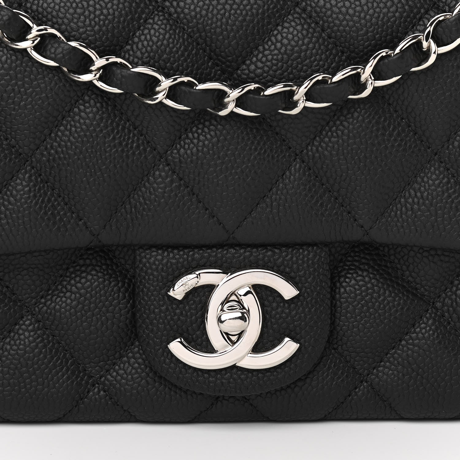 Chanel Caviar Quilted Medium Easy Flap Black 7 of 10