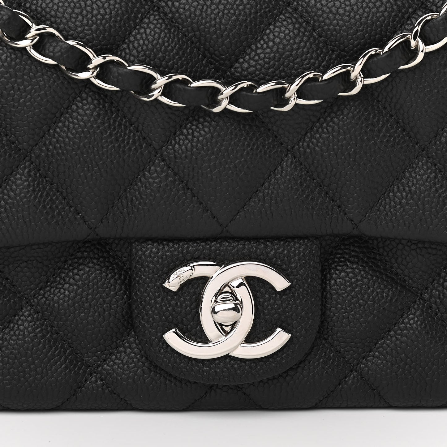 Caviar Quilted Medium Easy Flap Black