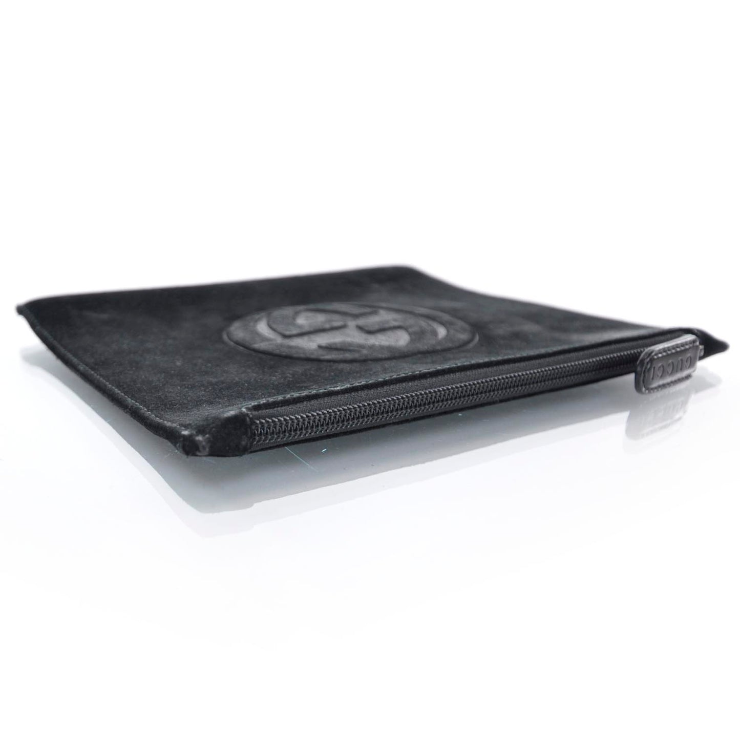 Suede GG Pouch Black