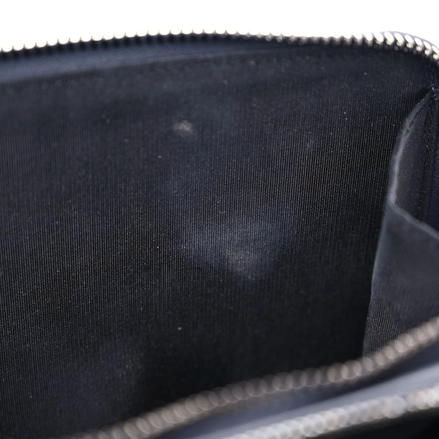Christian Dior Grained Calfskin Double Zip Crossbody Pouch Blue 17 of 20