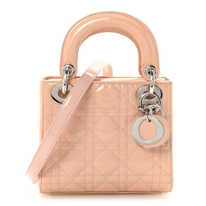Christian Dior Patent Cannage Mini Lady Dior Rose Clair 1 of 10