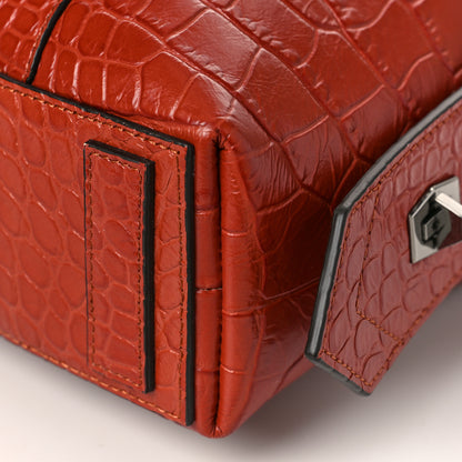 Givenchy Calfskin Crocodile Embossed Medium Soft Antigona Paprika 9 of 9