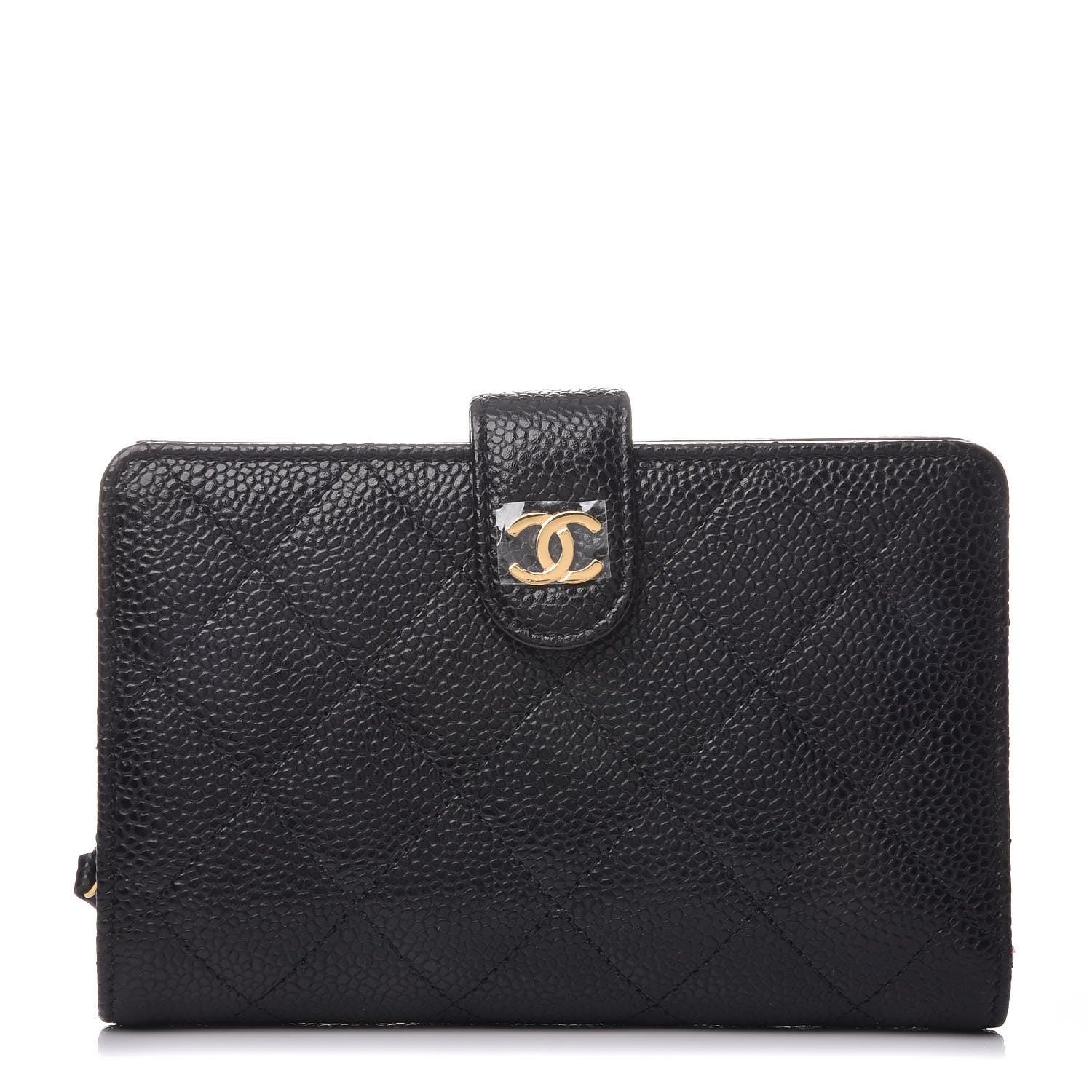 Chanel Caviar Quilted Zipped Pocket Wallet Black 1 of 9