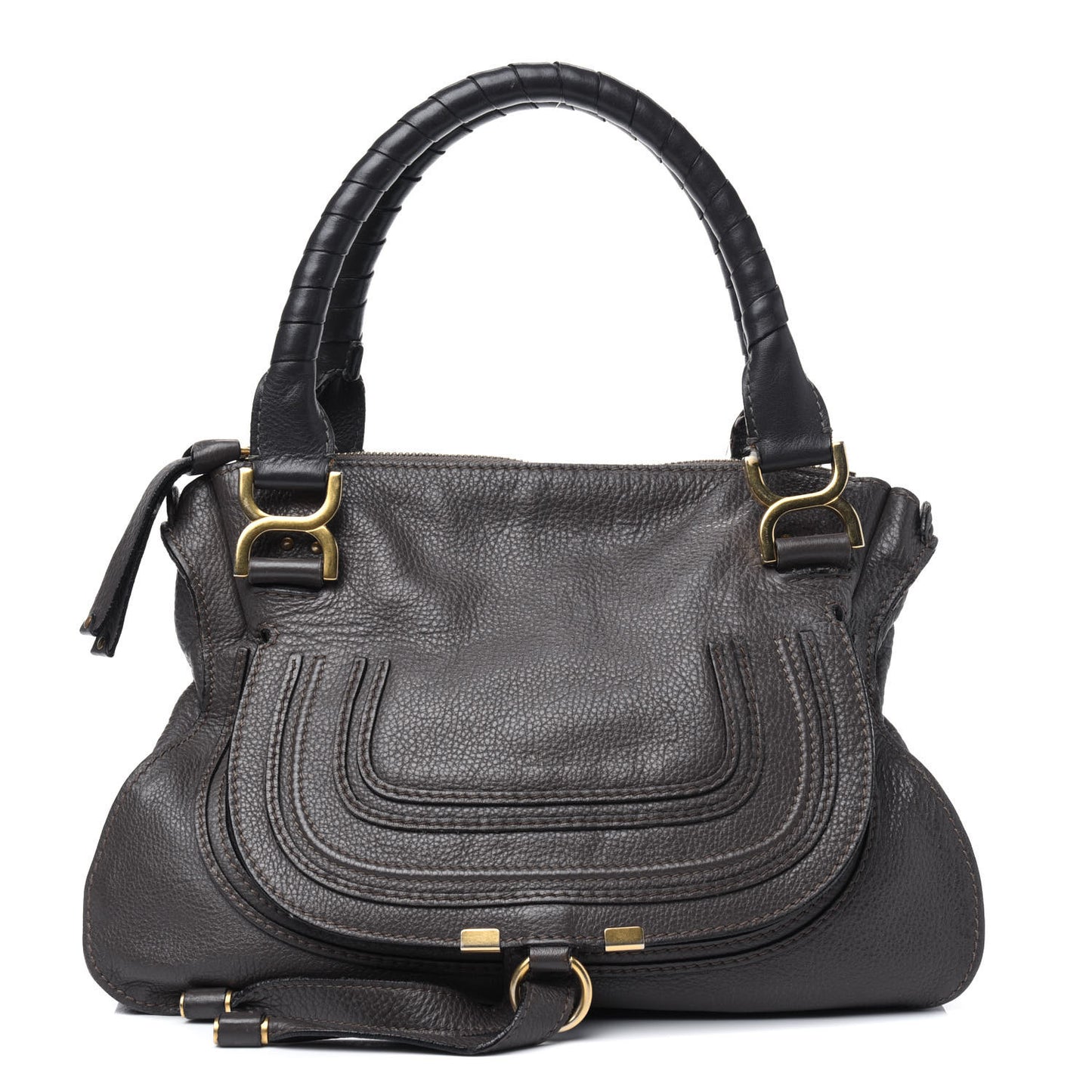 Calfskin Medium Marcie Satchel Ash