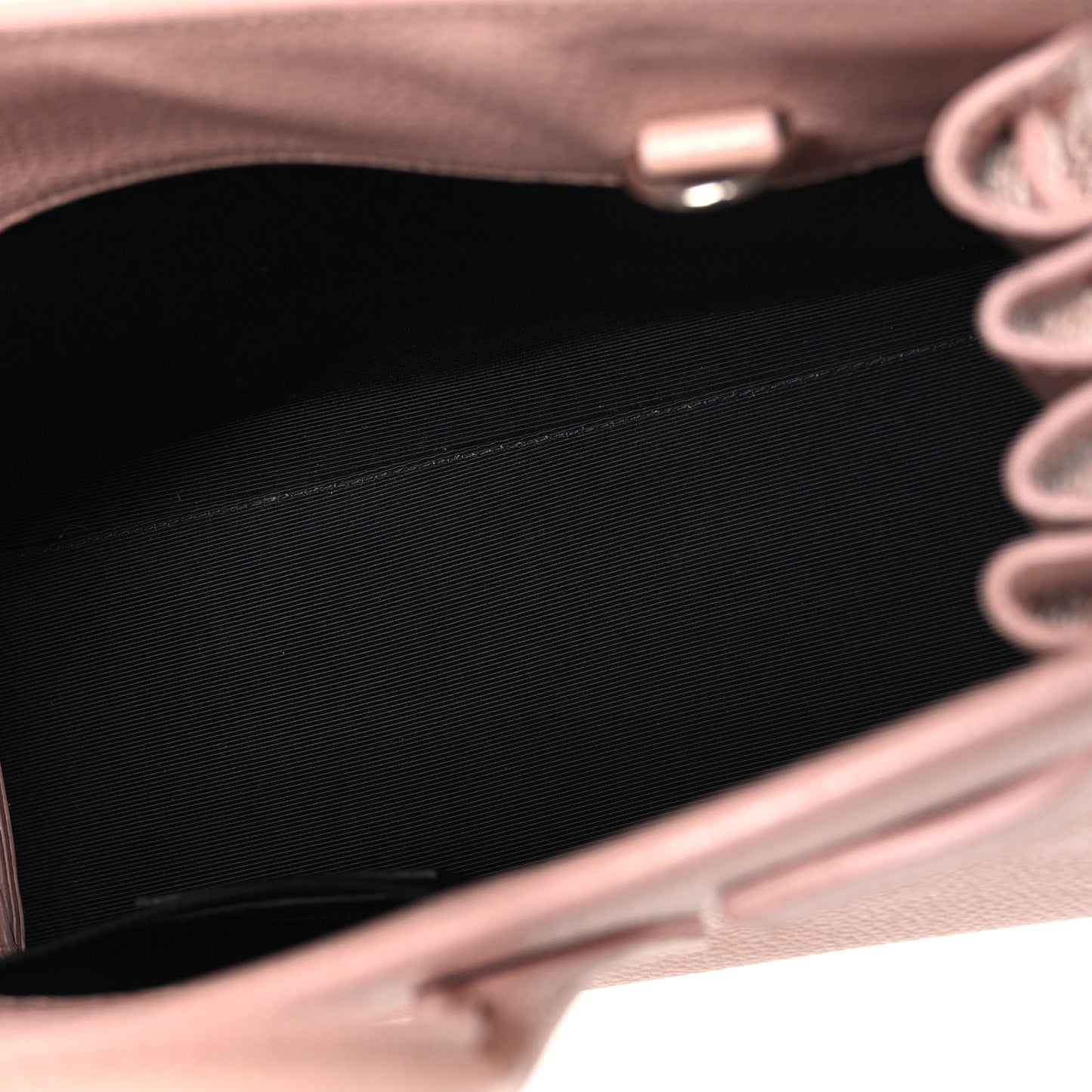 Grained Calfskin Baby Sac De Jour Antique Rose
