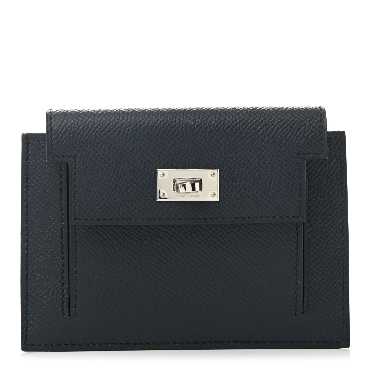 Hermes Epsom Kelly Pocket Compact Wallet Bleu Indigo 1 of 7