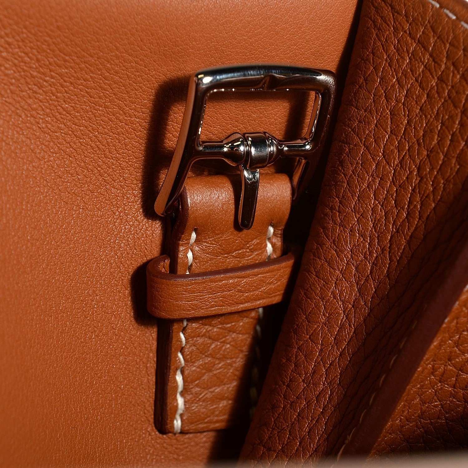 Hermes Taurillon Clemence Halzan 31 Gold 12 of 16