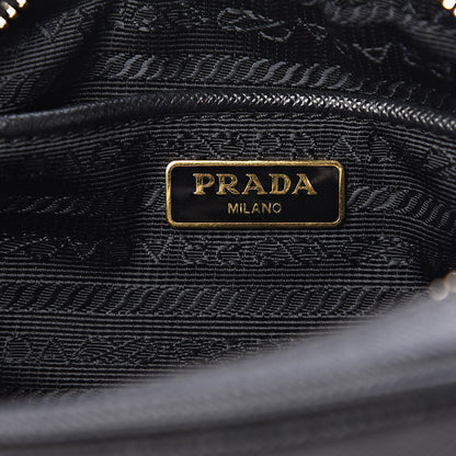 Prada Saffiano Mini Camera Crossbody Bag Black 5 of 8
