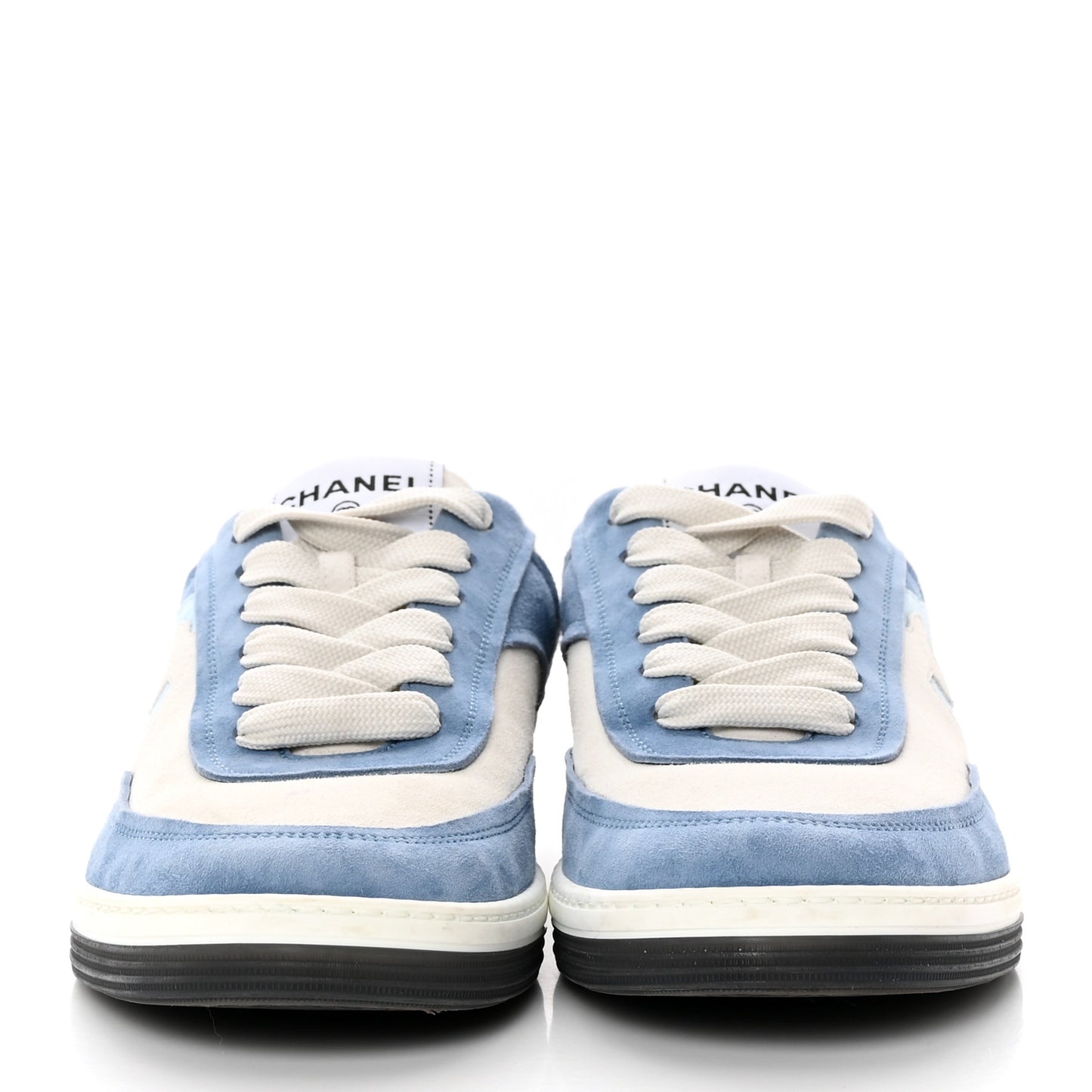 Suede Kidskin Womens CC Sneakers 39 White Blue