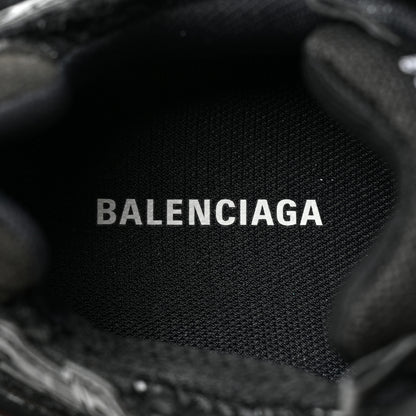 Balenciaga Mesh Rubber Monocolor Womens Runner Sneakers 39 Black 9 of 13