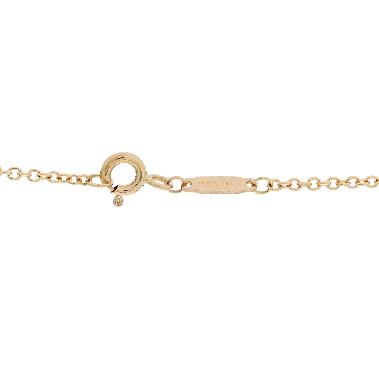 Tiffany 18K Yellow Gold Diamond Knot Necklace 4 of 6