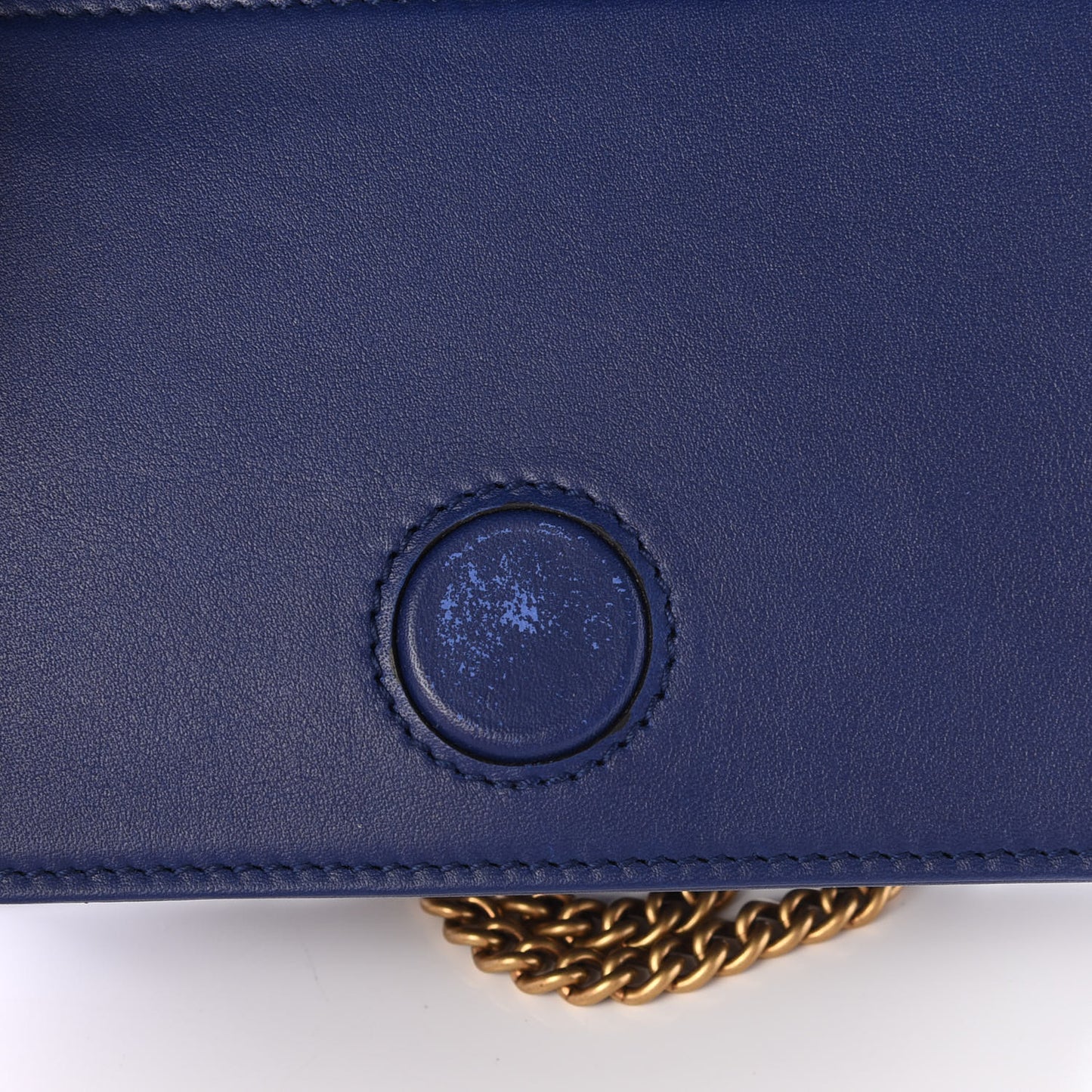 Velvet Matelasse GG Marmont Mini Bag Cobalt Blue