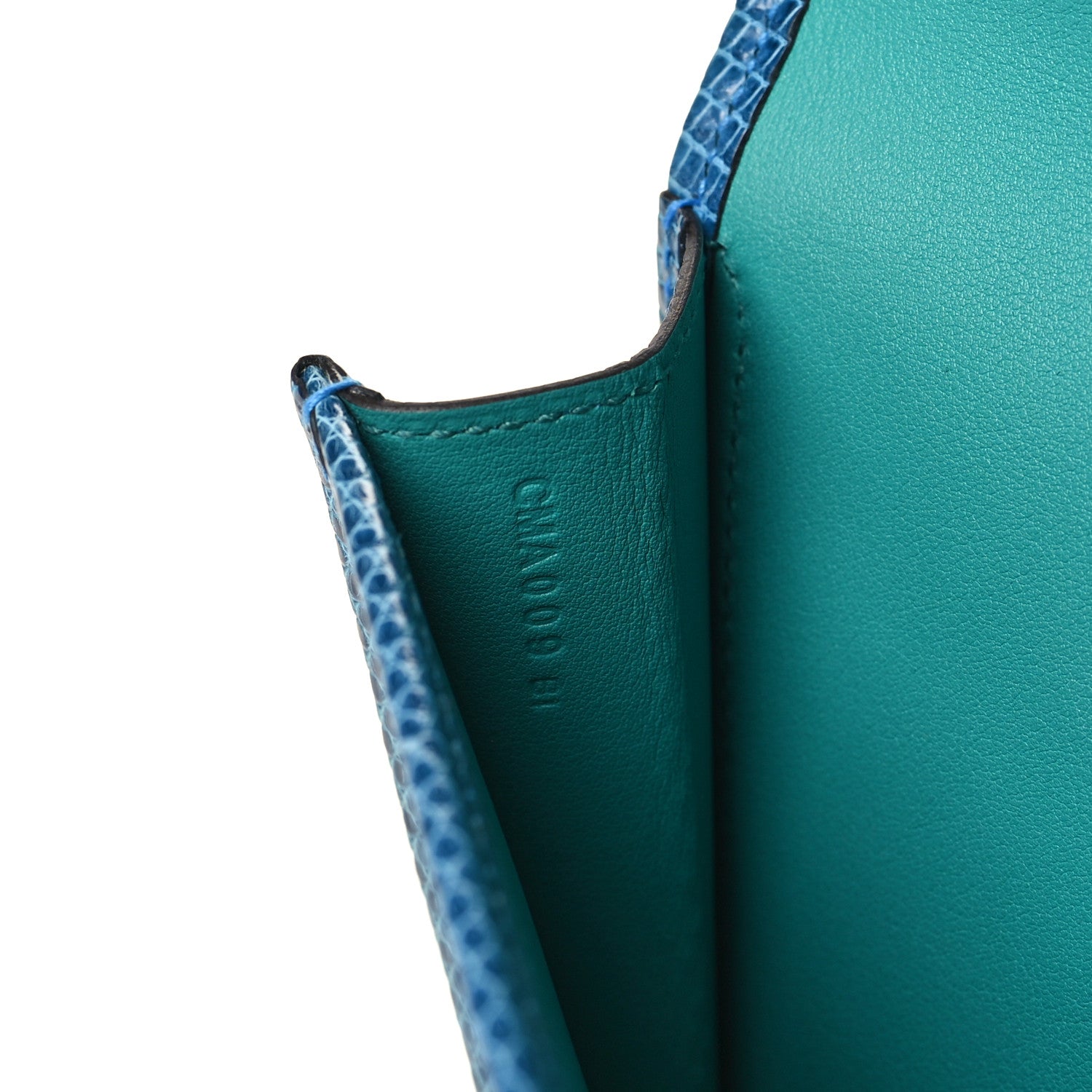Hermes Swift Lizard Jige Elan Touch 29 Clutch Bleu Paon Mykonos 7 of 9