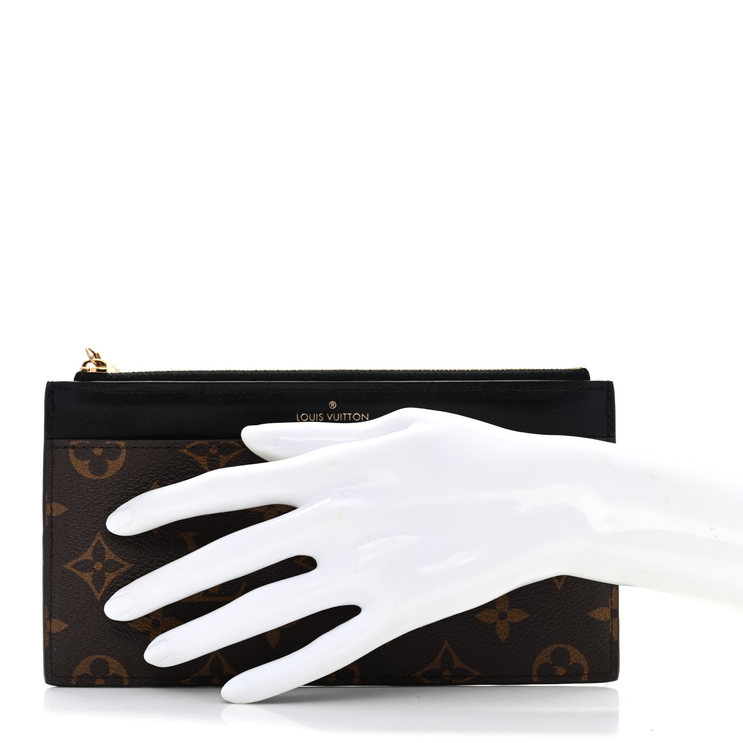 Louis Vuitton Monogram Slim Purse Black 2 of 8