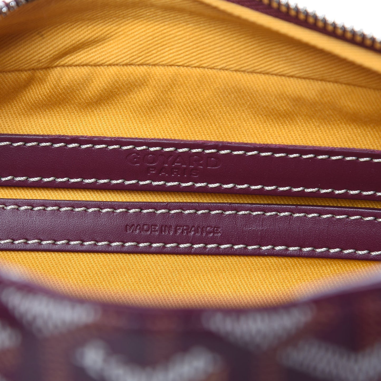 Goyardine Sac Cap Vert Burgundy