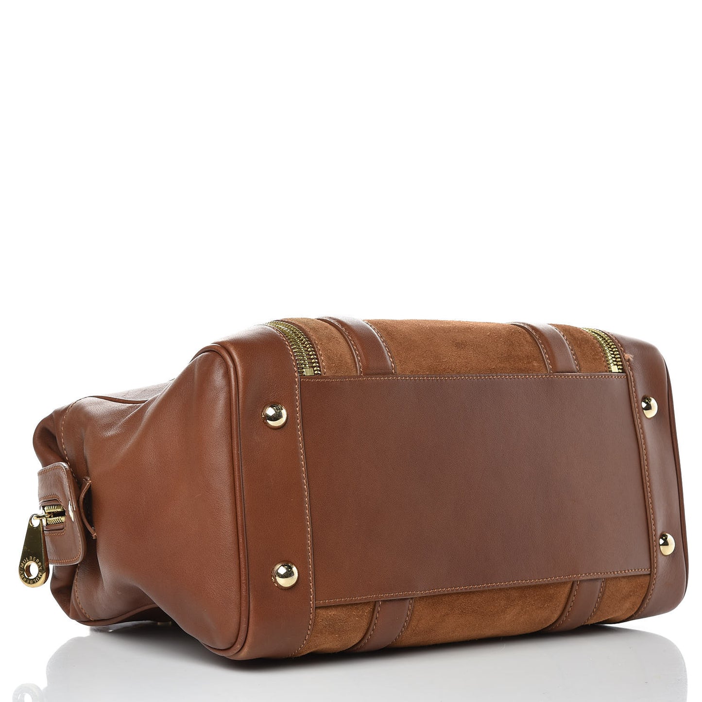 Suede Tasha Bowling Tote Brown