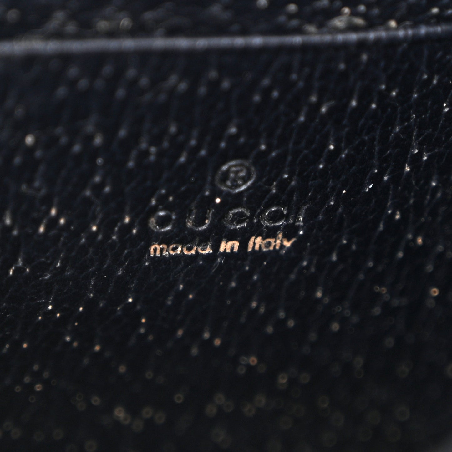 GG Supreme Monogram Textured Dollar Calfskin Mini Dionysus Chain Wallet Beige Blue