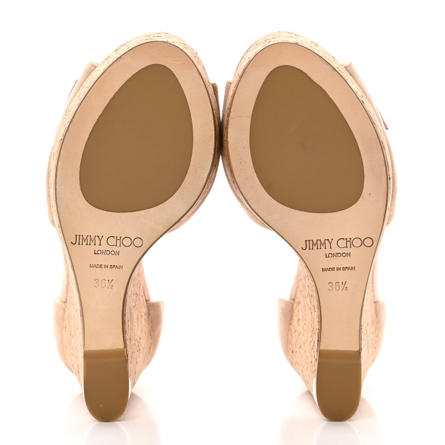Jimmy Choo Suede Cork Wedge Sandal 36.5 5 of 7