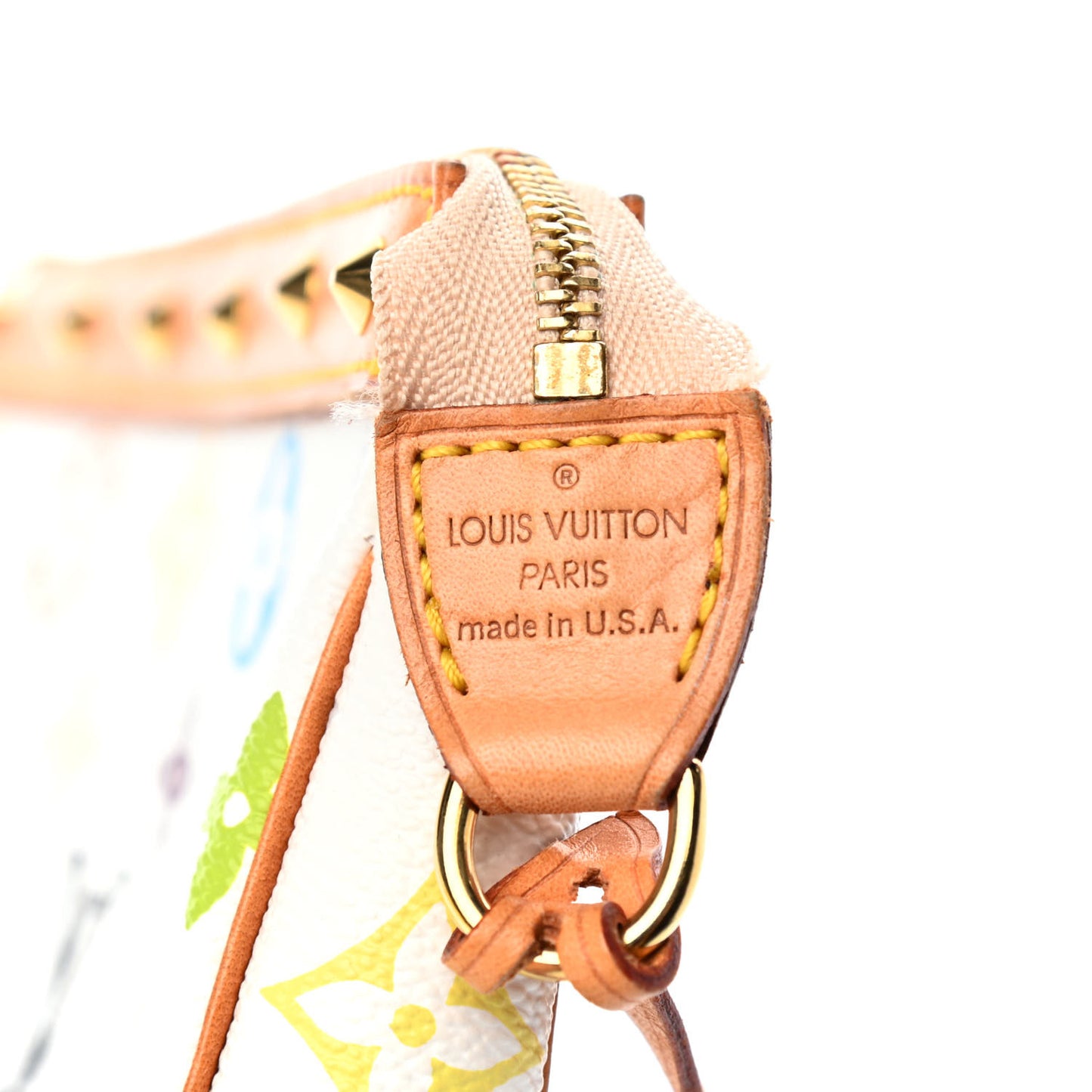 Monogram Multicolor Pochette Accessories White