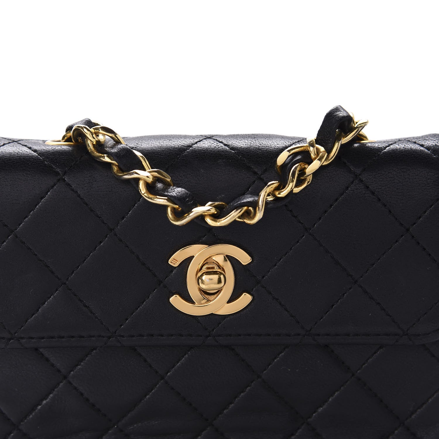 Chanel Lambskin Quilted Micro Mini Flap Bag Black 16 of 16