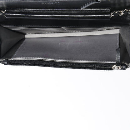 Chanel Lambskin Camellia Wallet on Chain WOC Black 8 of 8