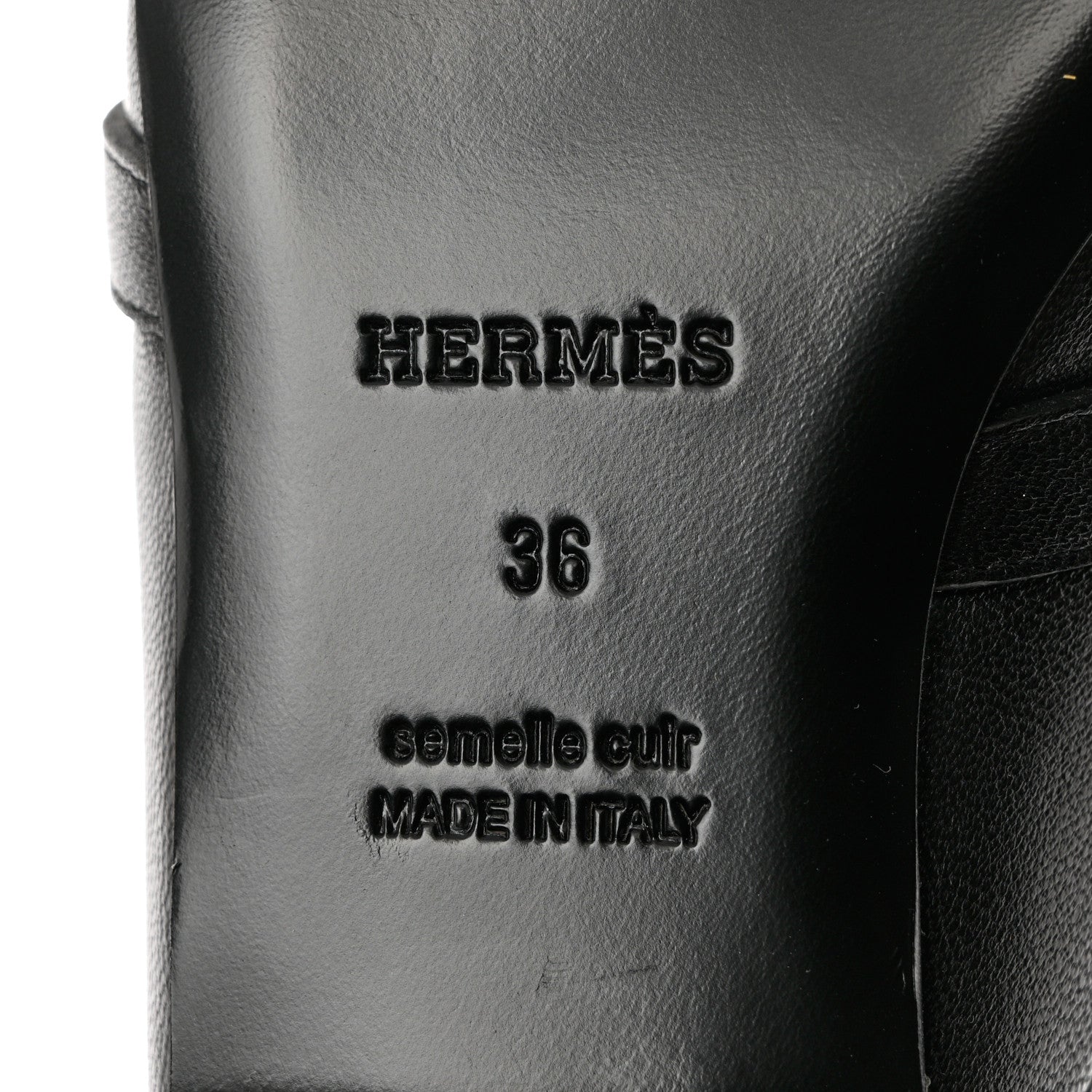 Hermes Goatskin Oz Mules 36 Black 7 of 7