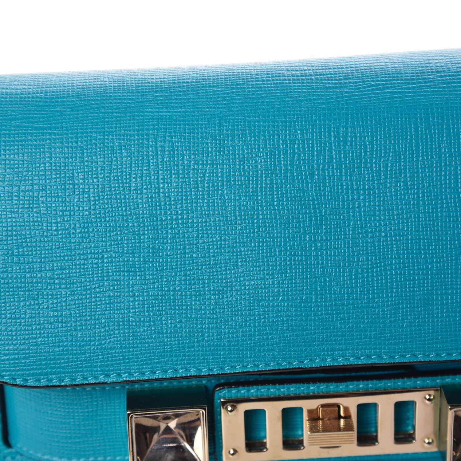 Proenza Schouler New Linosa Mini PS11 Classic Shoulder Bag Turquoise 15 of 15