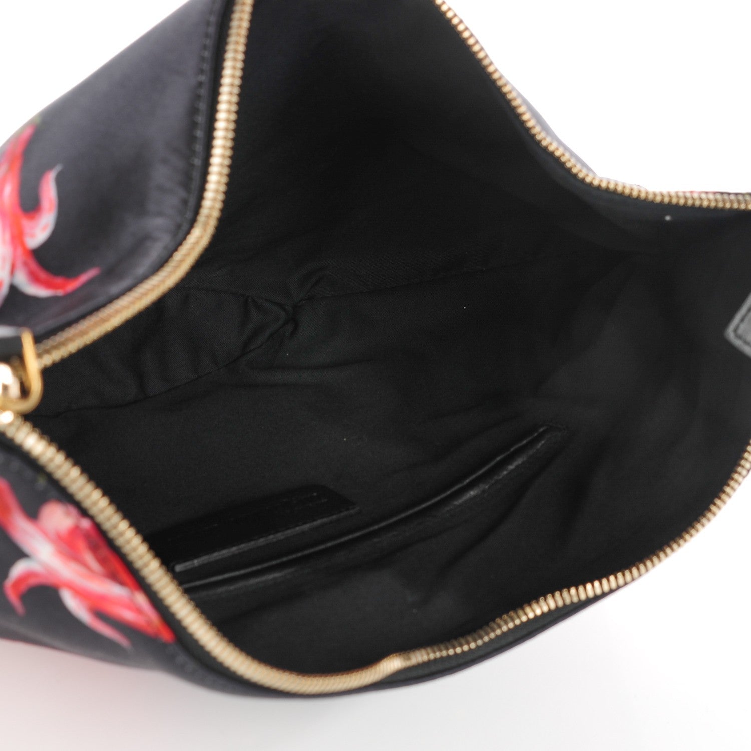 Alexander McQueen Silk Floral Print De Manta Clutch Midnight Blue 5 of 7