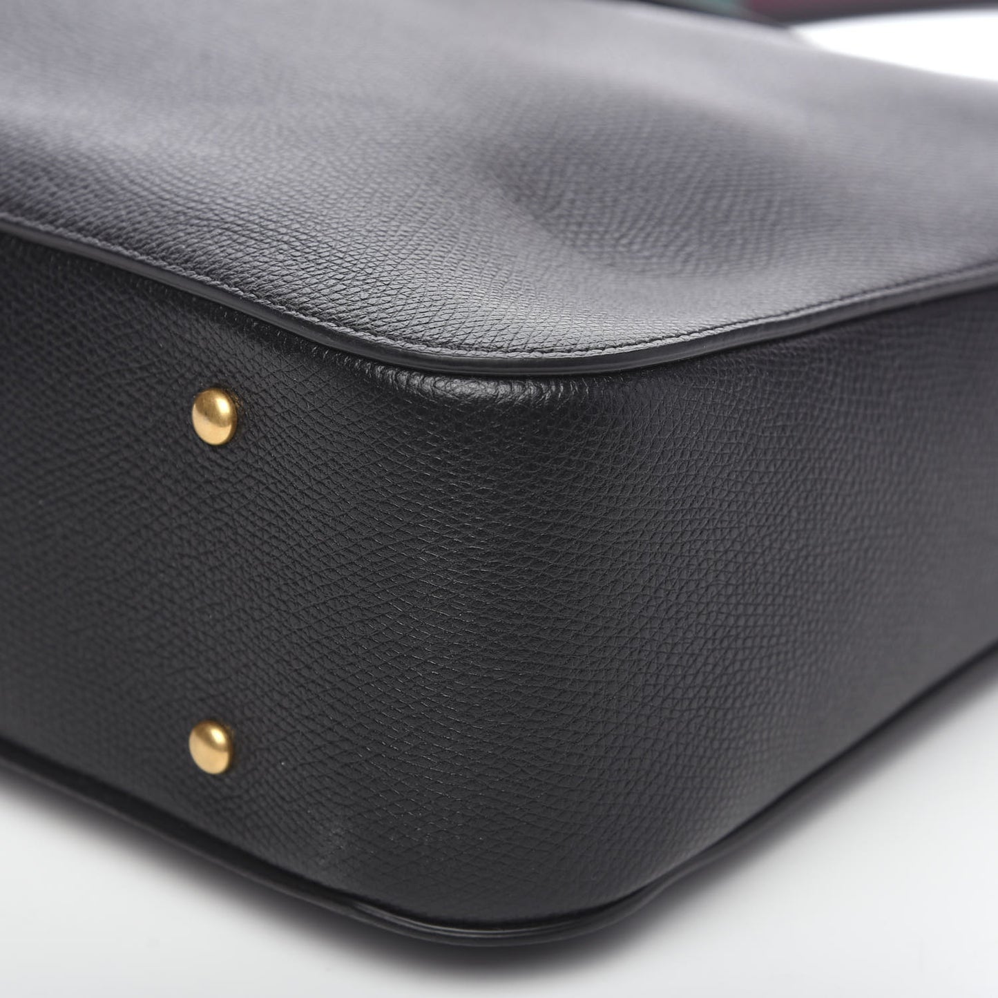 Grainy Calfskin VSling Hobo Bag Black