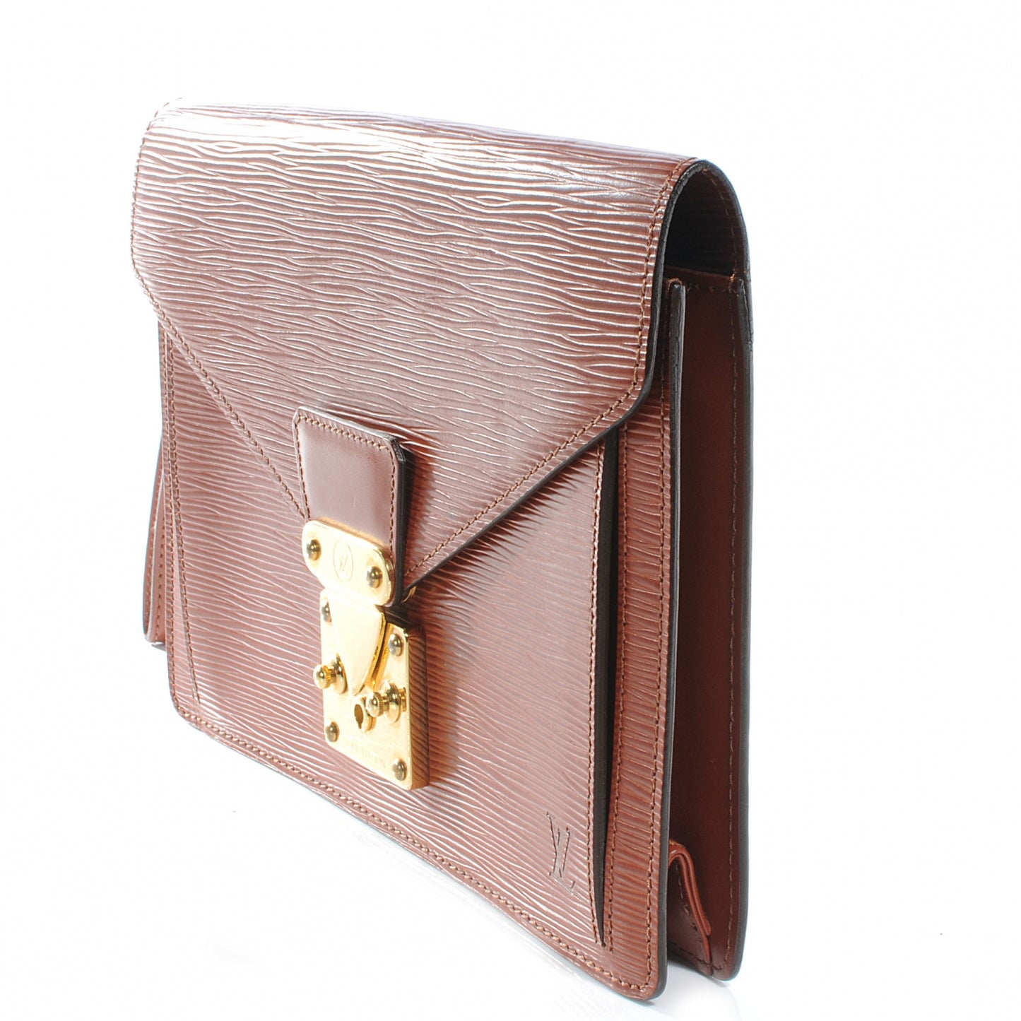 Epi Sellier Dragonne Pochette Fawn