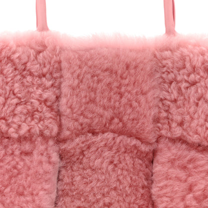 Bottega Veneta Shearling Small Intrecciato Arco Tote Popsicle 8 of 10