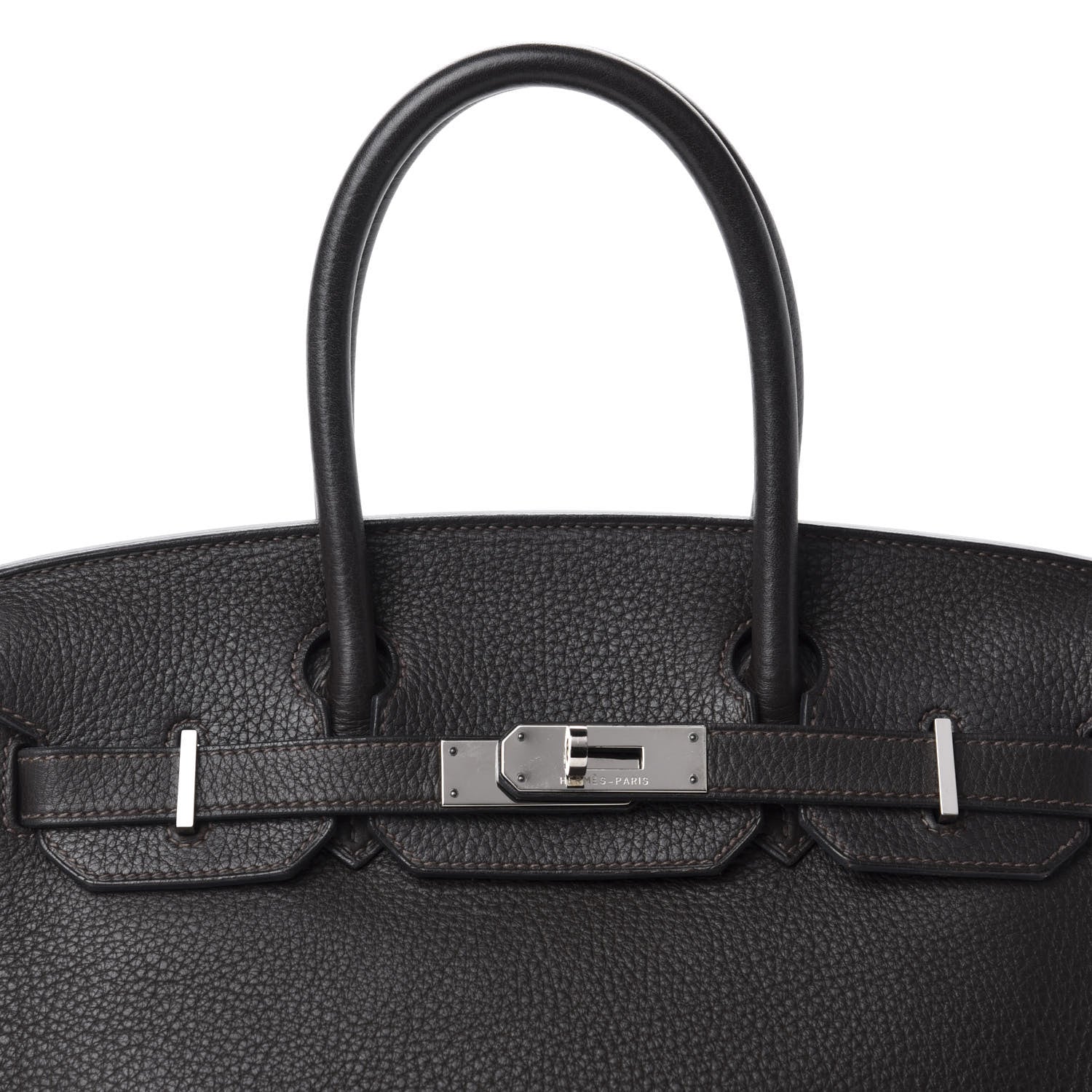 Hermes Taurillon Clemence Birkin 30 Chocolate 10 of 10
