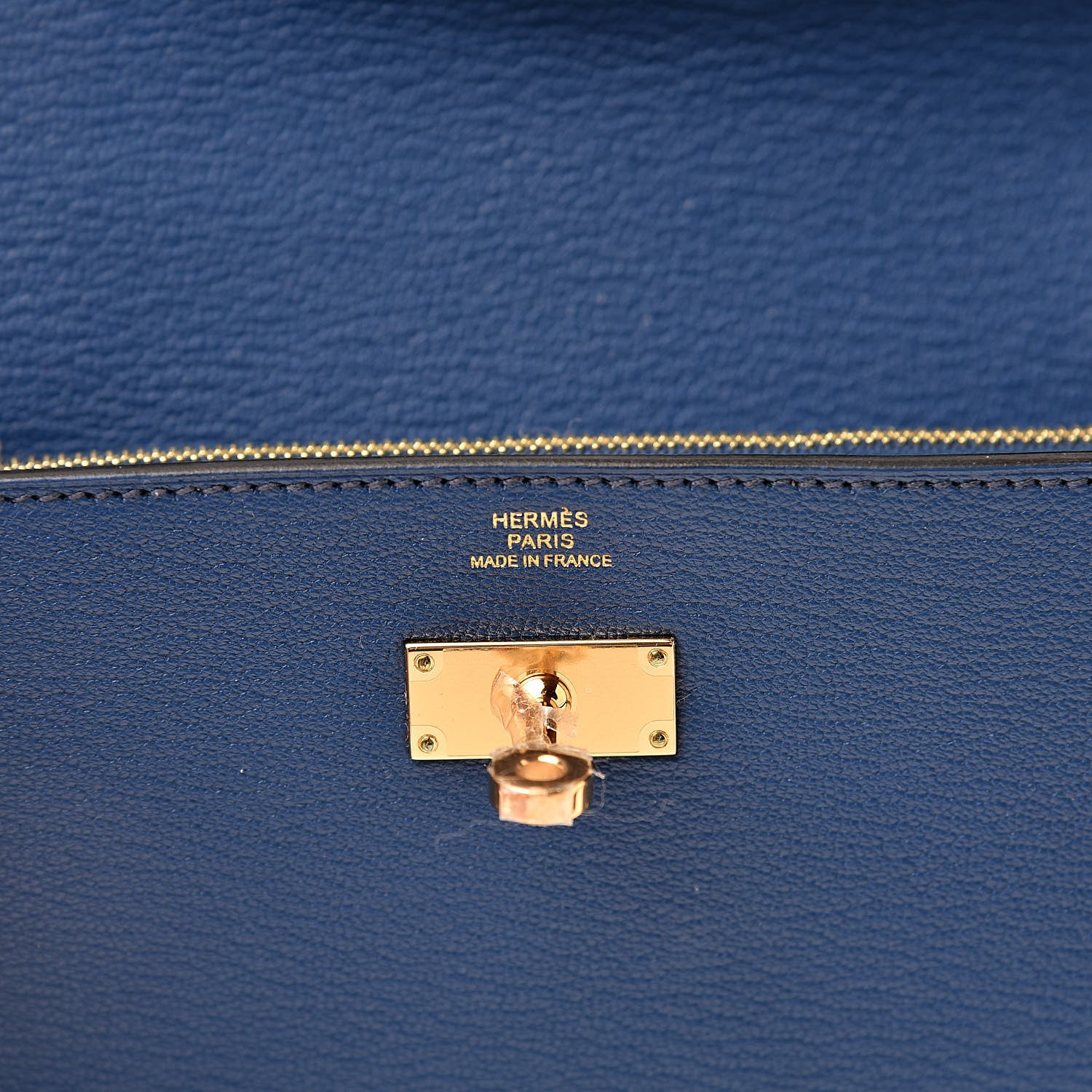 Hermes Chevre Mysore Kelly Longue Wallet Bleu Brighton 6 of 8