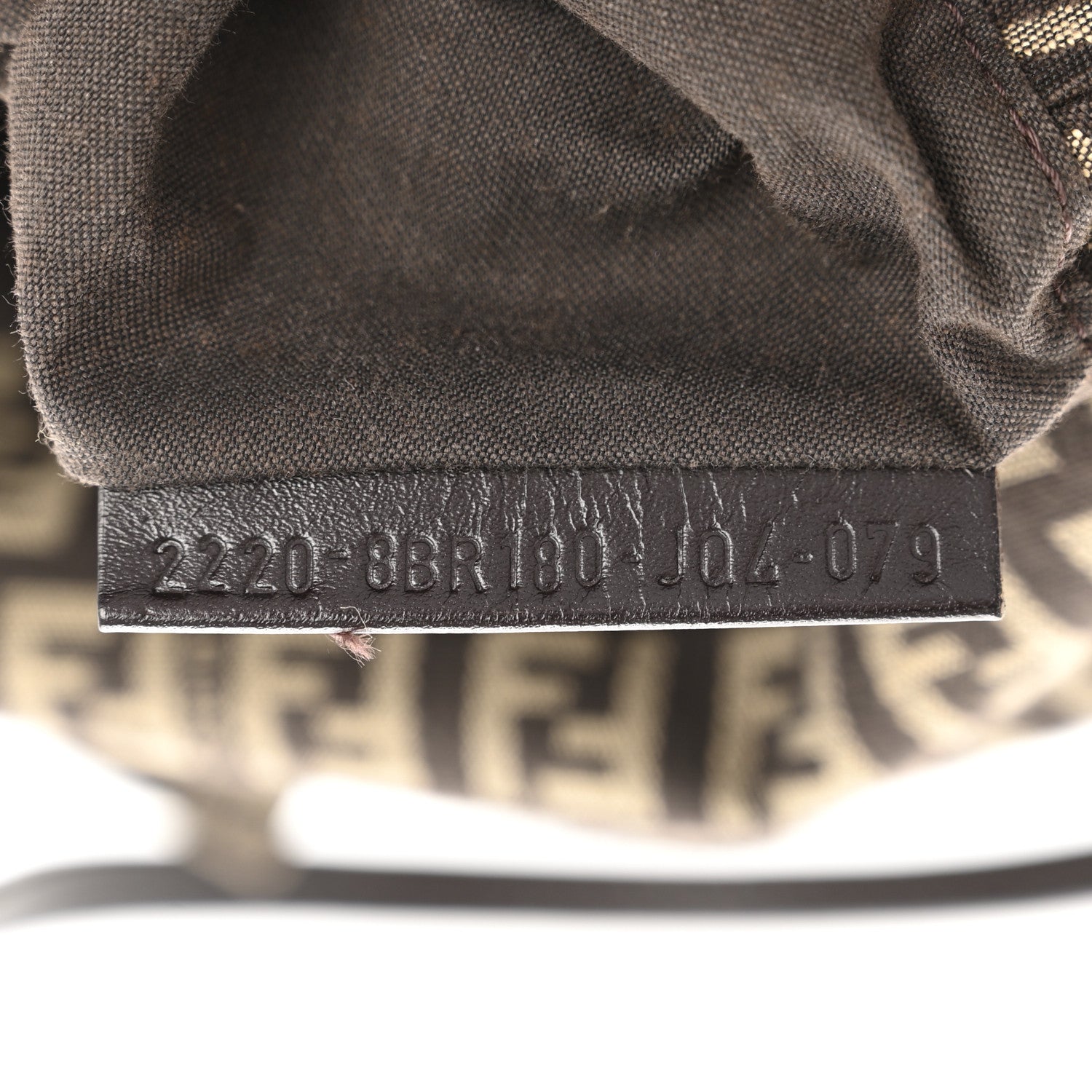 Fendi Zucchino Vitello Mini Mama Baguette Testa di Moro Beige 7 of 12