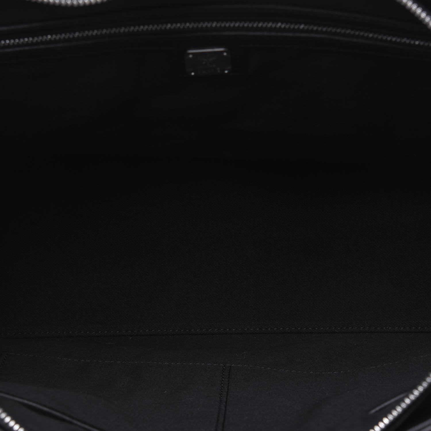 MCM Calfskin Ottomar Monogram Medium Klara Shopper Tote Black 5 of 16