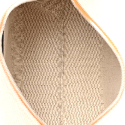 Hermes Canvas Large Bride-A-Brac Cabriole Case Biscuit 5 of 10