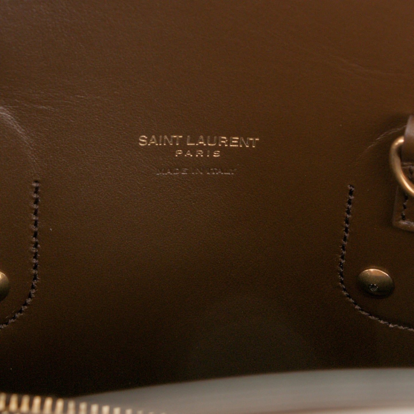 Suede Calfskin Small Sac De Jour Military Brown