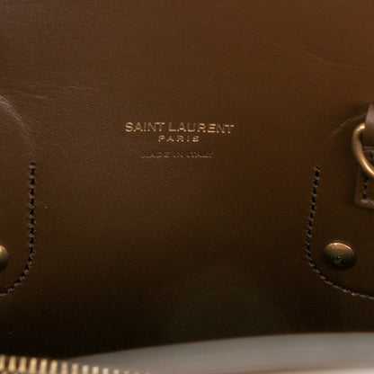 Saint Laurent Suede Calfskin Small Sac De Jour Military Brown 6 of 8