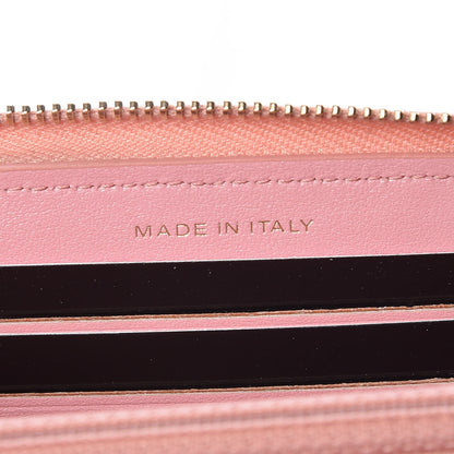 Chanel Iridescent Caviar Quilted Medium Zip Around Wallet Pink 7 of 9