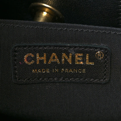 Chanel Calfskin Quilted Large Boy Tote Black 5 of 13