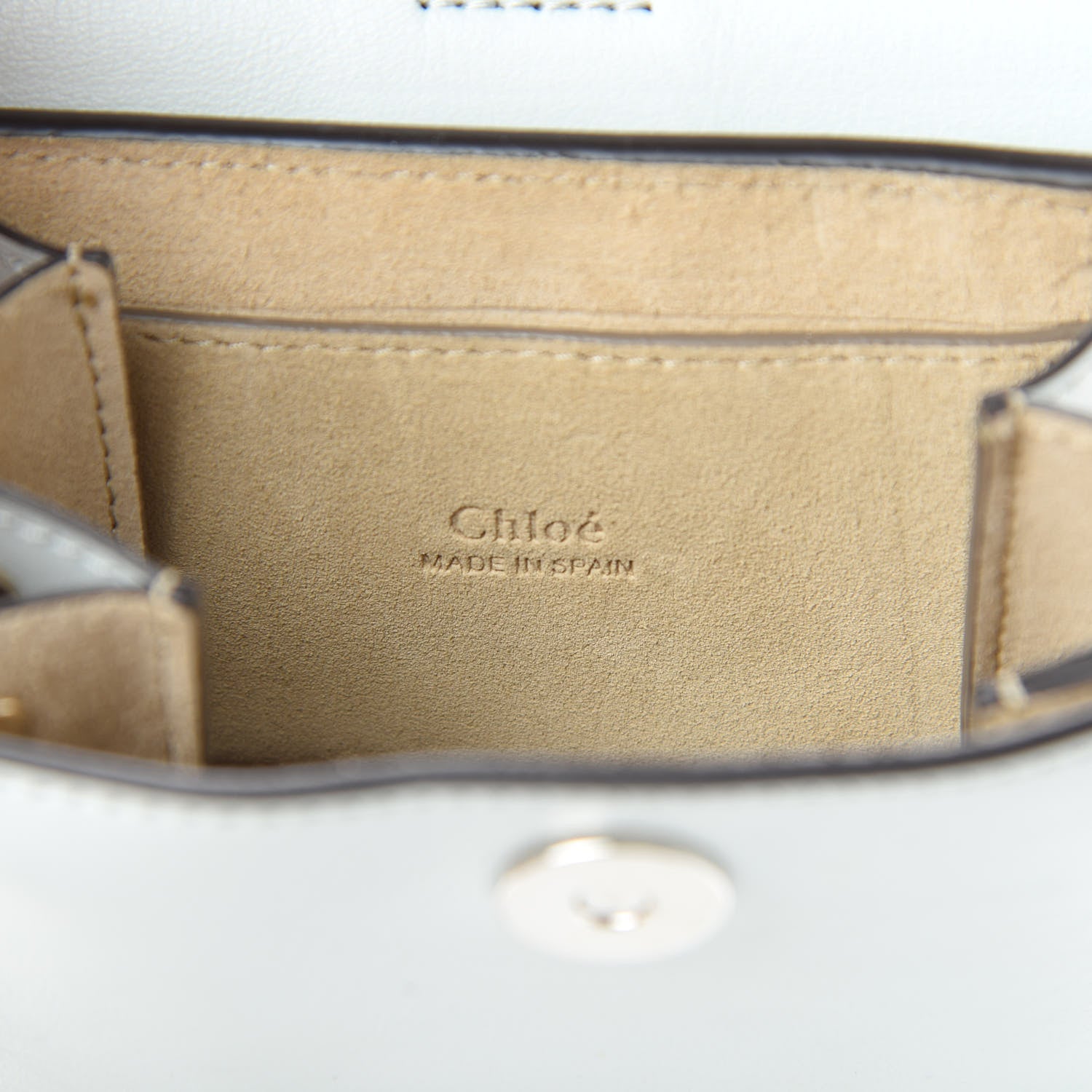 Chloe Suede Calfskin Mini Faye Bracelet Bag Airy Grey 6 of 10