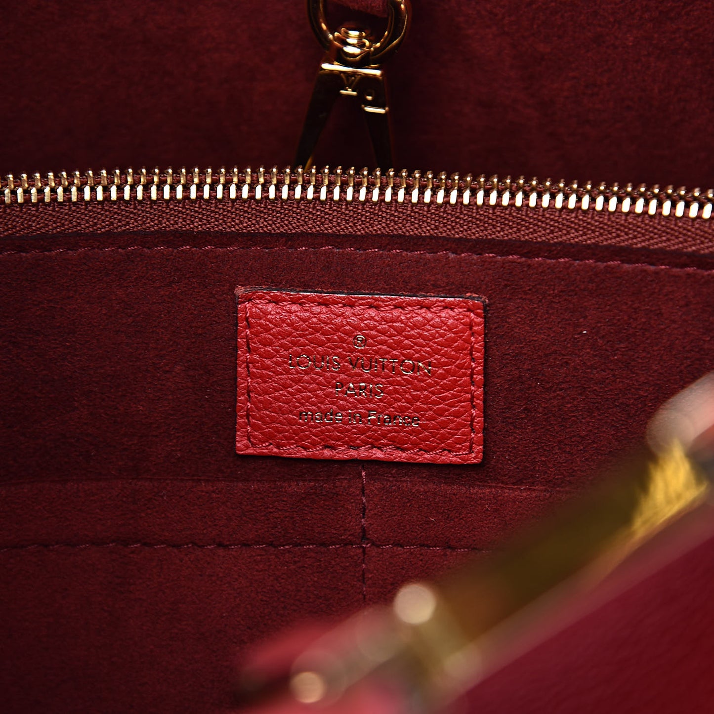 Calfskin Monogram Kimono Tote Cherry