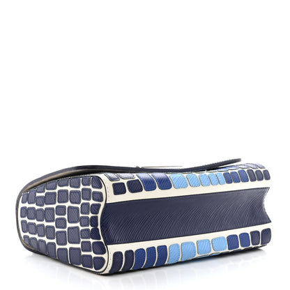 Louis Vuitton Epi Savane Twist Shoulder Bag MM Blue 5 of 11