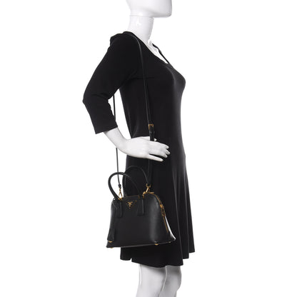 Prada Saffiano Lux Small Promenade Tote Black 2 of 11