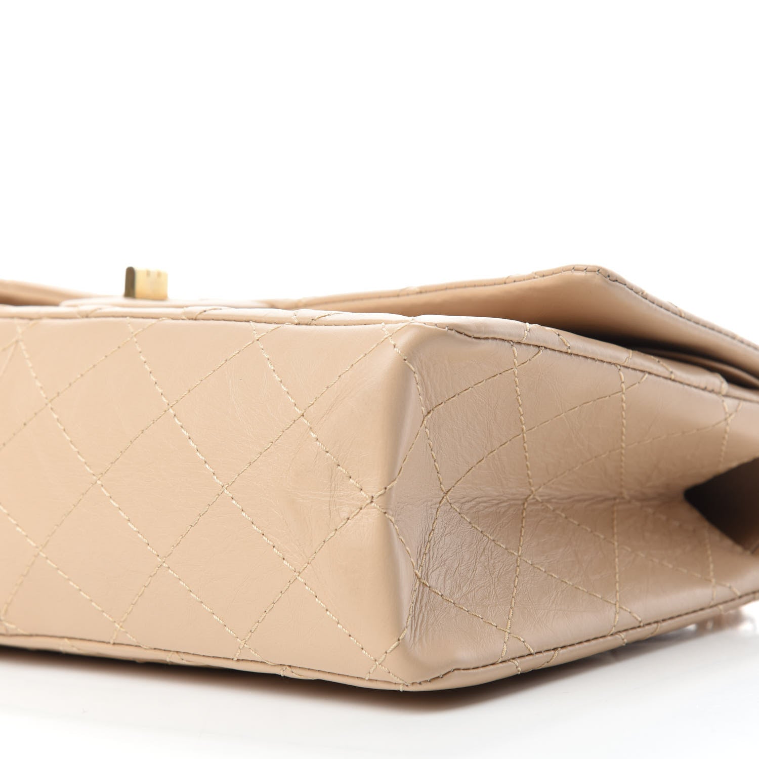 Chanel Aged Calfskin Quilted 2.55 Reissue 226 Flap Light Beige 7 of 14