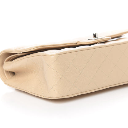 Chanel Caviar Quilted Medium Double Flap Beige Clair 8 of 11