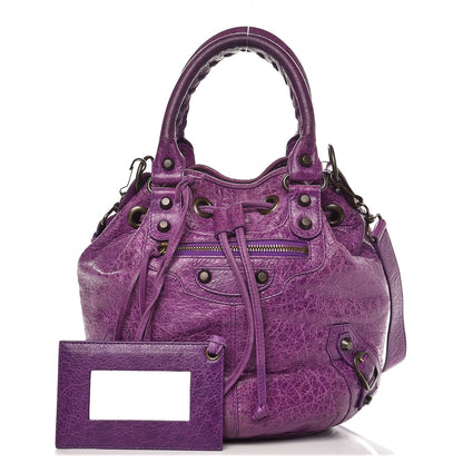 Balenciaga Agneau Classic Hardware Mini Pompon Ultraviolet 1 of 8
