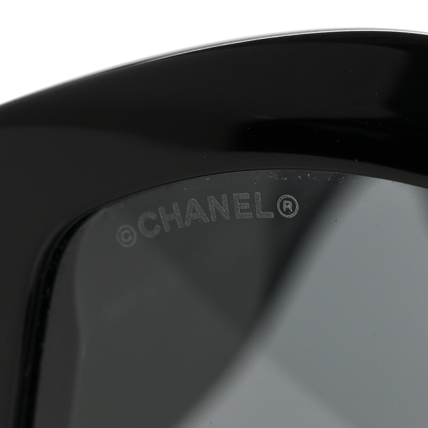 Acetate Quilted CC Sunglasses 5486-A Black